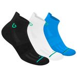 BAMBOS Bamboo Socks for Men Anti-Microbial Ultra Soft Padded Ankle Socks, Pack of 3 Multicoloured