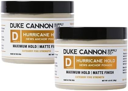 Duke Cannon Supply Co. News Anchor Hurricane Hold Pomade, Maximum Hold - Matte Finish 4.6 oz. (2 Pack)