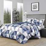 Eddie Bauer North Cove Quilt Set, Full/Queen, Navy