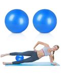 2 Pcs Pilates Balls, 9 Inch Small Exercise Ball, Barre Balls for Yoga, Core Training, Workout and Physical Therapy