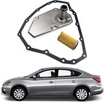 YzusGomumu 33010-JF015 Car 15 Hole 3Pcs Transmission Oil Filters & Pan Gasket Set Compatible with 2012-2019 Nissan Sentra Versa Note Maxima Swift Replaces 31726-28X0A 31726-3JX0A RE0F11A 19318012