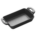 Winco CASM-5RT CastIronCookware, Cast Iron, Black