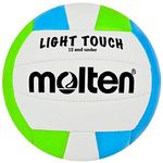 Molten MS240-3 Light Touch Volleyball, Green/Blue/White, 12 & Under/8.1 oz