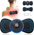 Dealsure Body Massager,Wireless Portable Neck Massager with 8 Modes and 19 Strength Levels Rechargeable Pain Relief EMS Massage Machine for Shoulder,Arms,Legs,Back Pain for Men and Women