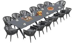 PURPLE LEAF 16 Pieces Outdoor Dinin