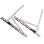 Casement Window Hinge, Concealed Hinge, 10-Inch, Stainless (Pack of 1 Pair)