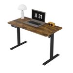 Panana Electric Standing Desk Height Adjustable Desk Ergonomic Stand Up Desk with Memory Setting (Brown, 100 x 60 cm)