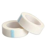 BID Eyelash Extension Lint Breathable Non-woven Cloth Adhesive Paper Tape For False Lashes Patch, Pack of 2 Pcs, (White)