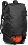 Kono Travel Backpack Basketball Rucksack with Bottom Ball Compartment Large Capacity Sports Equipment Bag Fit 15.6 Inch Laptop Multifunctional Hiking Outdoor Gym Bag (Black)