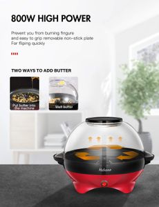 Yabano 5L Popcorn Maker – Red Electric Popcorn Machine