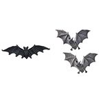 Design Toscano Key Hook Rack - Vampire Bat Key Holder Wall Sculpture - Bat Figure - Halloween Bats & PD0054 The Vampire Bats of Castle Barbarosa Wall Sculptures - Set of 2