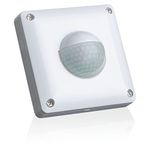 SEBSON PIR Sensor Light Switch Outdoor, Wall Flush Mounted, Infrared Motion Sensor, LED suitable, IP65, Range max. 10m/190°, Installation 53x53x23mm