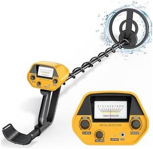 HIUYRFS Detectores de Metales Alta Precisión Altura Ajustable, Detectores de Metales Profesionales a Prueba de Agua de 25 cm con Niños y Adultos, Batería Recargable