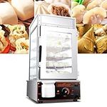 1200w Steamed Bun Warmer Machine(5-Layer), Commercial Bun Steamer, Electric Hot Food Warmer, 30-110℃ Temperature Range,for Store Buffet Restaurant,Etc