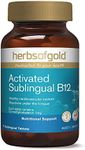 Herbs of Gold Activated Sublingual B12 75 Tablets, 75 count