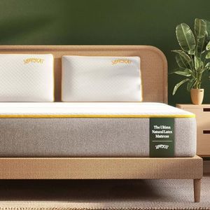 SleepyCat Ultima Natural Latex Mattress - Medium Soft | eco-INSTITUT Certified - 100% Organic Latex | Washable Zipper Cover | King Bed Mattress (King Size Bed, 72x72x8 Inches)