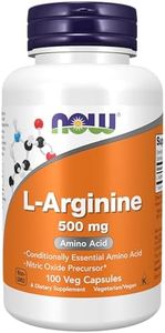 NOW L-Arginine 500 mg, 100 Capsules