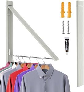 Ithywat Retractable Clothes Drying Rack,Space Saver Wall Mounted Folding Hanger for Laundry Room, Closet Storage Organization, Easy Installation Aluminium Dryer 1pcs