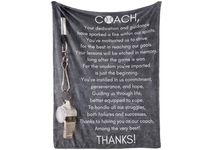 InnoBeta Baseball Coach Gifts Blanket for Men, Throw for Teacher Coach Sports Fans Adults - 65" x 50" - Whistle