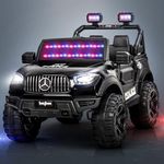 Baybee Renegade Police Edition 4×4 Battery Operated Jeep for Kids, Ride on Toy Kids Car with Light & Music | Baby Big Battery Car | Electric Jeep Car for Kids to Drive 3 to 8 Years (Painted Black)