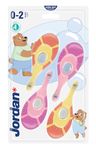 Jordan ® | Step 1 Baby Toothbrush | Baby Toothbrush 0-2 Years | The Original Toddler Toothbrush with Extra Soft Bristles & Soft Biting Ring for Babies Gums and Easy Grip | Pink & Purple | Pack of 4
