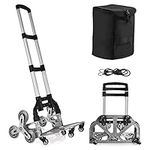 Stair Climbing Hand Truck Heavy-Duty Shopping Cart，Heavy-Duty Hand Truck Portable Folding Cart for Moving with Universal Wheels and with Removable Waterproof Canvas Bag