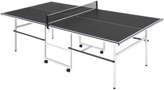 Garvee 8 ft Portable Ping Pong Table with Single Player Playback Mode