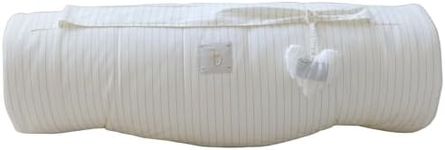 Bloomere XL Organic Toddler Nap Mat with Bag & Name Tag – 100% Cotton Kids Sleeping Mat with Blanket & Detachable Pillow – Washable, Extra-Thick Pad – Daycare, Preschool, Sleepovers (Blue)