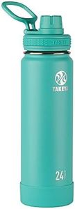 Takeya Actives 24 oz Vacuum Insulated Stainless Steel Water Bottle with Spout Lid, Premium Quality, Teal