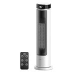 FLANUR Space Heaters for Indoor Use Large Room, 1500W Portable Heater with Remote, 5 Modes, Safety Protection & Child Lock, 12H Timer, 70° Oscillating Room Heater for Bedroom, Home, Office, White