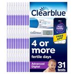 Clearblue 30 Advanced Digital Ovulation Tests and 1 Pregnancy Test Kit – Typically IDENTIFIES at Least 2X More Fertile Days vs LH only Ovulation Test Strips, Double Your Chances of Getting Pregnant