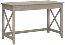 Bush Furniture Key West Writing Desk for Home Office in Washed Gray 48W Small Modern Farmhouse Table