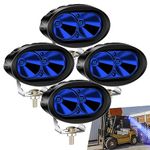 ZHHXYanh Forklift Safety Lights, 9-80V Forklift Led Lights, 3.7Inch Blue Forklift Safety Lights for Forklift Warehouse Safety 4PCS