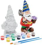 Gnomes Ceramic Painting Kit for Kids Adults and Teens with 3ml Paint Pod Strips, 2 Brushes, 2 Ready-to-Paint Ceramics