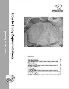 Zojirushi Bread Machine Maker Instruction Manual & Recipes