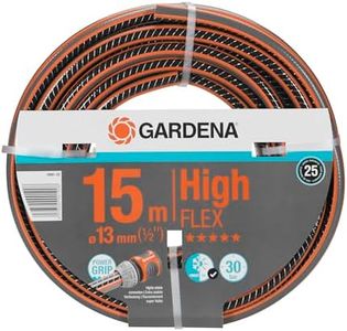 Gardena Comfort HighFLEX Hose 13 mm (1/2 Inch), 15 m: Garden Hose with Power Grip Profile, 30 Bar Burst Pressure, Dimensionally Stable, UV-Resistant (18061-20)