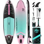 ATPROSS 11'6"x35" Inflatable Stand Up Paddle Board with Kayak Seat, Premium SUP Paddle Boards for Adults, 450lbs Extra Wide Blow up Paddle Boards for Yoga Fishing Paddle Board