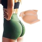 Silicone Butt Hip Enhancer Shaper Panties Underwear, Women Butt Pads Enhancer Panties Padded Hip Seamless Fake Padding Briefs, for Skirts, Dresses, Jeans, Tights (Color : Natural, Size : E~1000g)