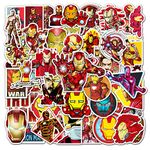 Iron Man Stickers 52PCS Cartoon Marvel Hero Graffiti Stickers for Laptop Bumper Skateboard Computer Water Bottle Luggage Bike Car,Vinyl Waterproof Decals for Teen Kids Adults