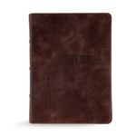 CSB Study Bible, Brown Genuine Leather: Faithful and True