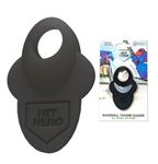 Baseball Batting Grip, Hit Hero, Batters Thumb Guard, Professional Hitting Equipment, Reduce Bat Sting, Hitter, Black