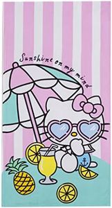 Northwest Beach Towel, 30" x 60", Hello Kitty Umbrella Drink