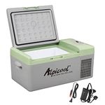 Alpicool Y16 15L Car Fridge 12v Car Mini Fridge Car Refrigerator Portable Quiet Camping Fridge Freezer Vehicle Truck RV Boat Electric Cool Box for Driving Travel Outdoor Picnic