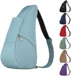 AmeriBag Classic Microfiber Healthy Back Bag tote Small (Blue Sage)