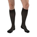 JOBST Sport Knee High - The Graduated Compression Socks for Sports Lovers - Sport 15-20 mmHg Compression - Unisex Design, Cool Black, Large