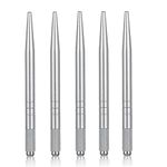 Pinkiou 3D Microblading Pen Silver Manual Tattoo Eyebrow Pen 5 Pieces For Permanent Makeup Supplies Machine Tool