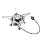 NEAR STOP Stainless Steel Portable Camping Stove Outdoor Stove Portable Camping Gas Stove Camping Cooker Burner