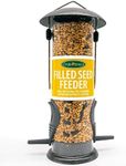 Oakdale Premium Filled Seed Bird Feeder, Heavy Duty Metal & Weatherproof, Ready-to-Hang, Attracts Finches & Sparrows