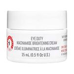 First Aid Beauty Eye Duty Niacinamide Brightening Cream, Illuminating Eye Cream for Dark Circles and Puffiness, 15 mL