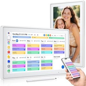 15.6 Inch Digital Calendar, Smart Touchscreen Wall Calendar Planner with Chore Chart, Electronic To-Do List, 32GB Meal Planner & Family Organizer Schedule Board, Photo Frame